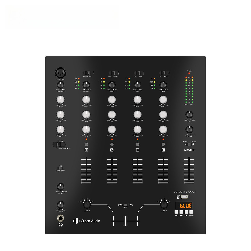 GAX-DM6 6 Channel Digital Sound mixing Console Professional Karaoke Audio Mixer Audio DJ 48V Phantom