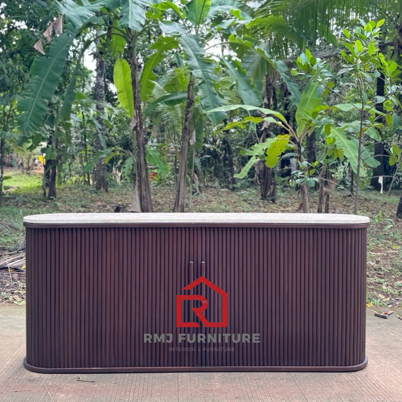 SET CABINET TV MARMER, MEJA TV SALUR, BUFET TV MINIMALIS KAYU JATI - RAJA MEBEL JEPARA