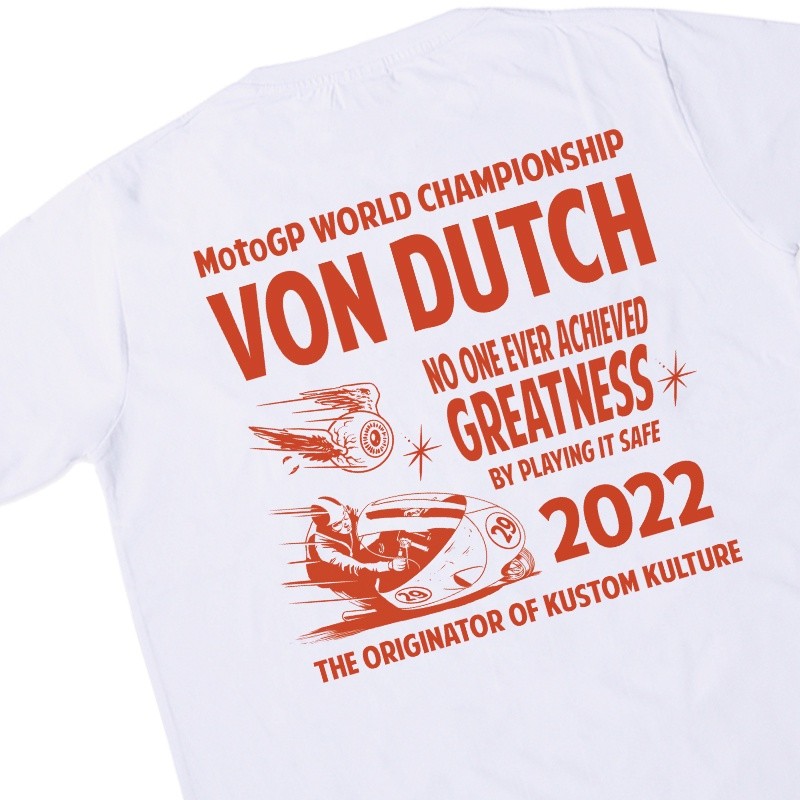Von Dutch Tshirt MotoGP Edition GP08 White Kaos Original 100%