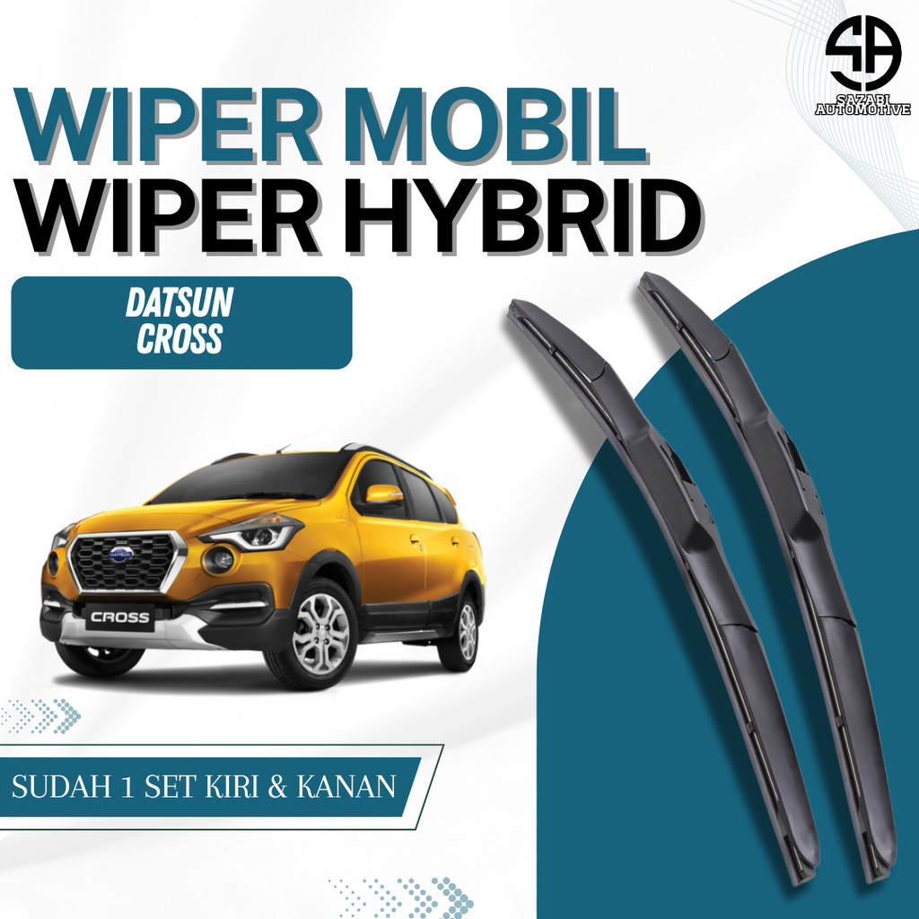 Wiper Premium Hybrid Blade Mobil Datsun Cross Wifer Kaca Depan