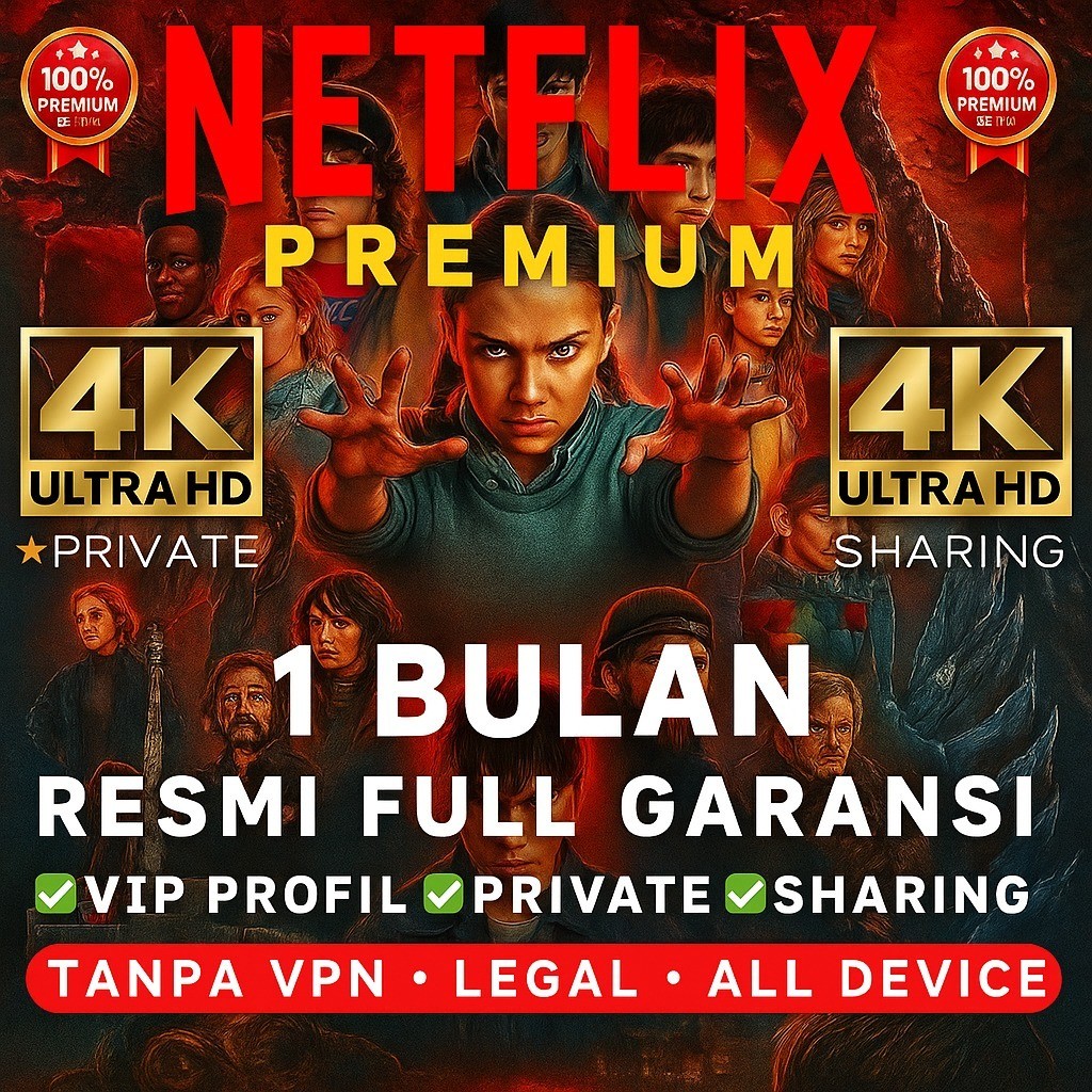 NETFLIX 30HARI GARANSI FULL 100% PRODUK ORI 4K