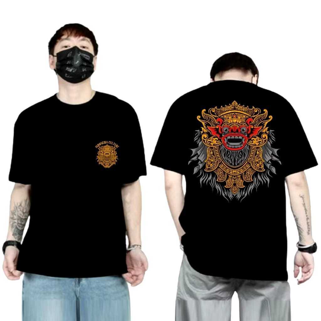 KAOS PRIA TERBARU WAYANG KULIT BALU CULTURE INDONESIA JOWO BARONG BALI KATUN ATASAN PRIA DISTRO PRIA