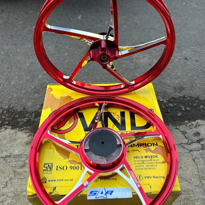 VND Velg Palang Jupiter VND Tipe AK55 160 140 Warna Hitam Ring 17 Motorcycle - Merah kzr