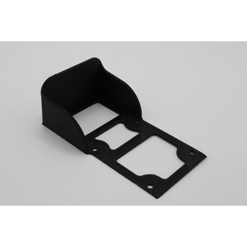 Timbre negro cubierta para lluvia timbre cubierta antideslumbrante, timbre de acero cubierta de bloq