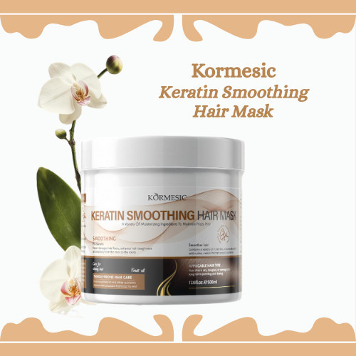 Kormesic Keratin Smoothing Masker Rambut Keratin Smoothing 500ml Perawatan Rambut Halus dan Berkilau