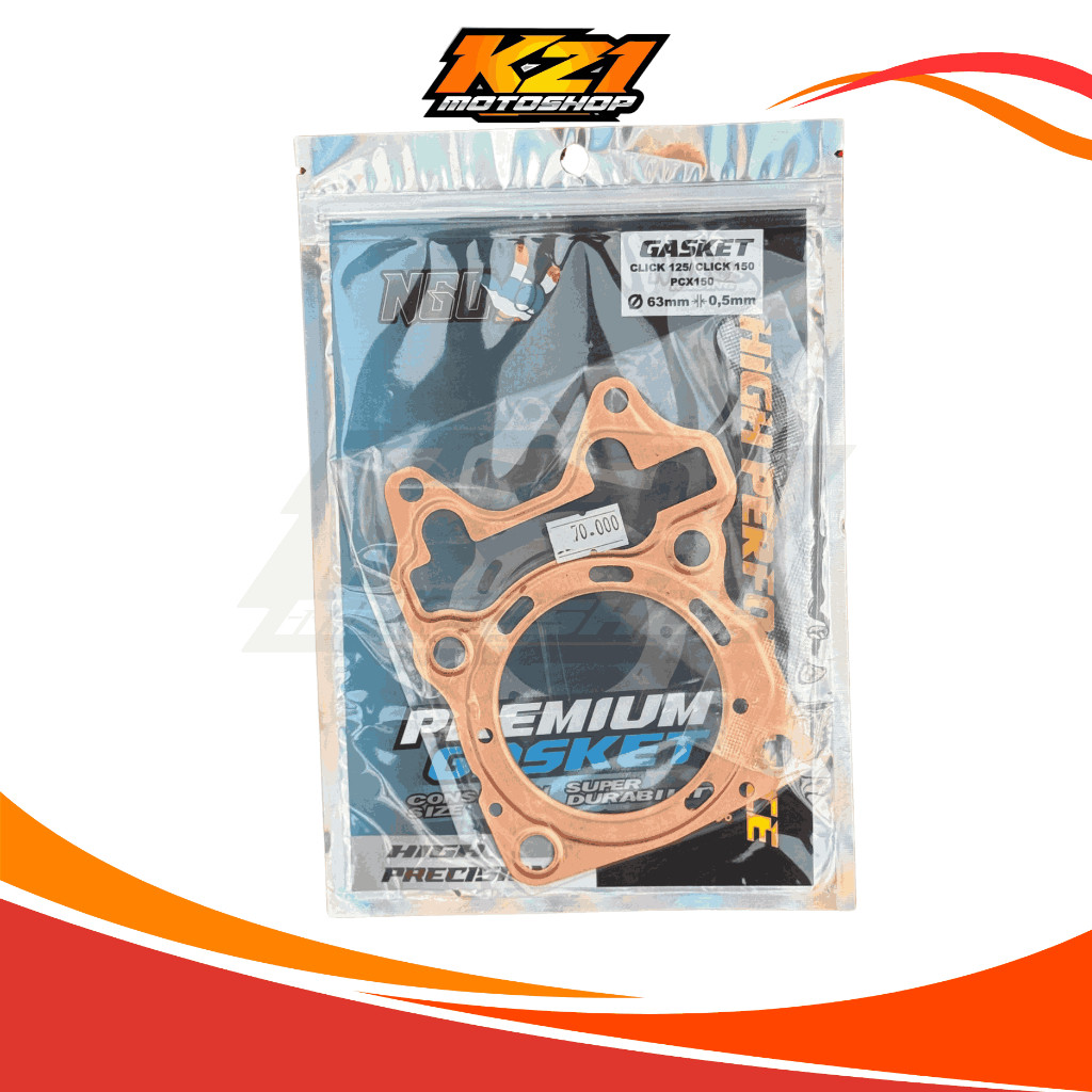 Paking Tembaga Vario125 Vario150 Paking Tembaga Mio Paking tembaga Beat tebal 0.5mm 58mm 59mm 60mm 6