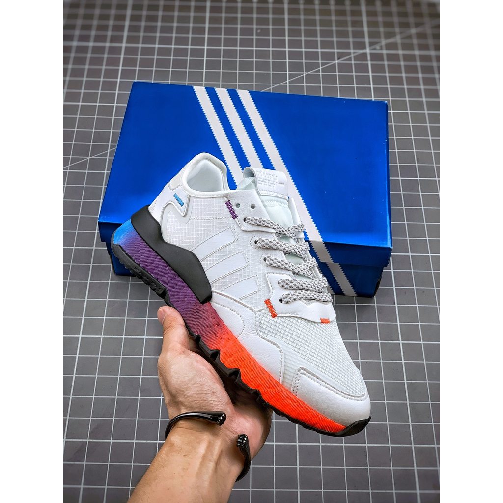 Sepatu Adidas Nite Jogger 2019 Boost FX1398 Trefoil Mesh Suede 3M Reflective