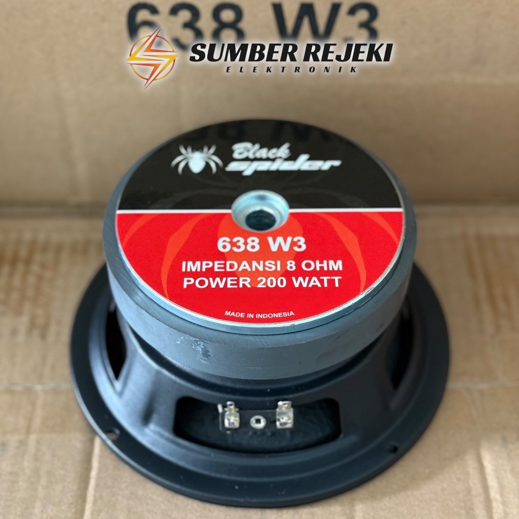 Speaker Black Spider 6 inch 638 W3