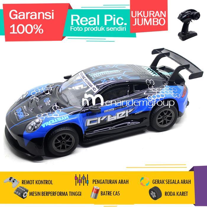 Mainan Mobil Remot Kontrol RC Sedan Balap Sonic Xtreme Sport Batre Cas Suspensi Super Jumbo - Biru b