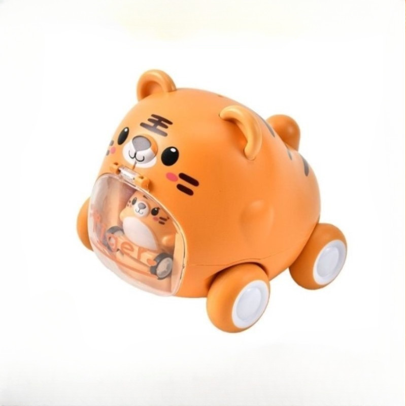 Mainan Anak Mobil Karakter Mobil Berjalan Diecast Mobile Ejection Car Tiger Bear Tks