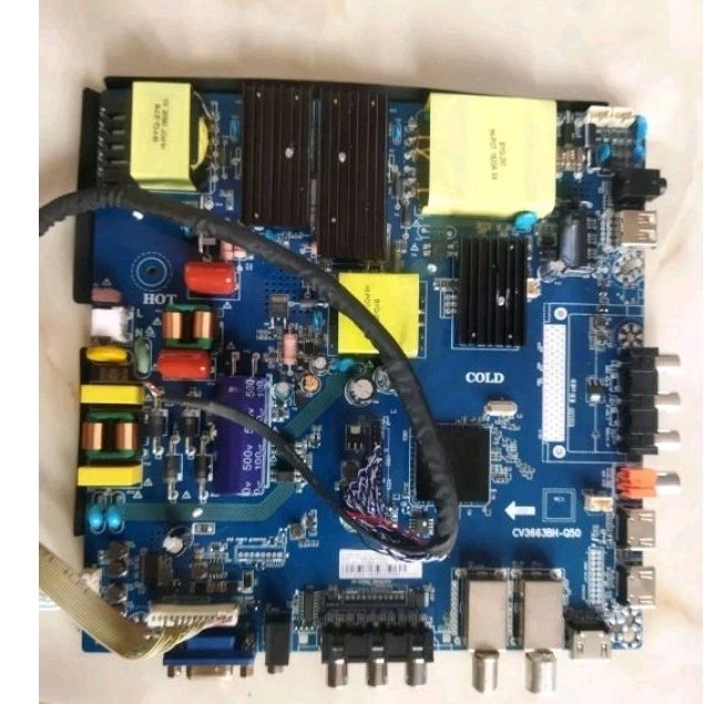 MB - MAINBOARD - MOTHERBOARD - MOBO - MODUL - MICOM - MESIN TV LED POLYTRON PLD50TS883 - PLD50S883 -