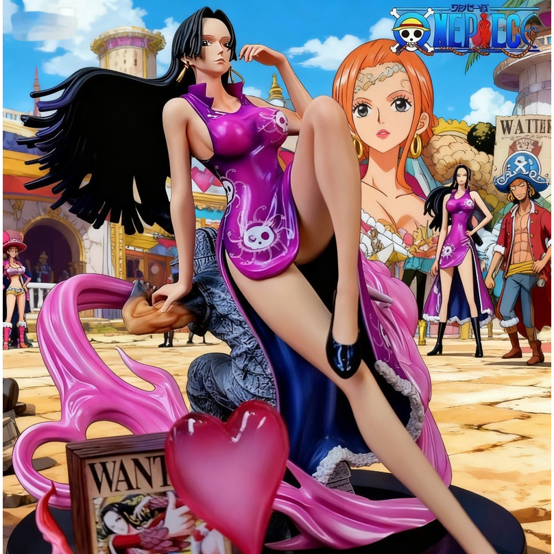 Action Figure GK 20cm Anime ONE PIECE Figure Boa Hancock Action Figures Pvc Statue Desktop Ornamen C