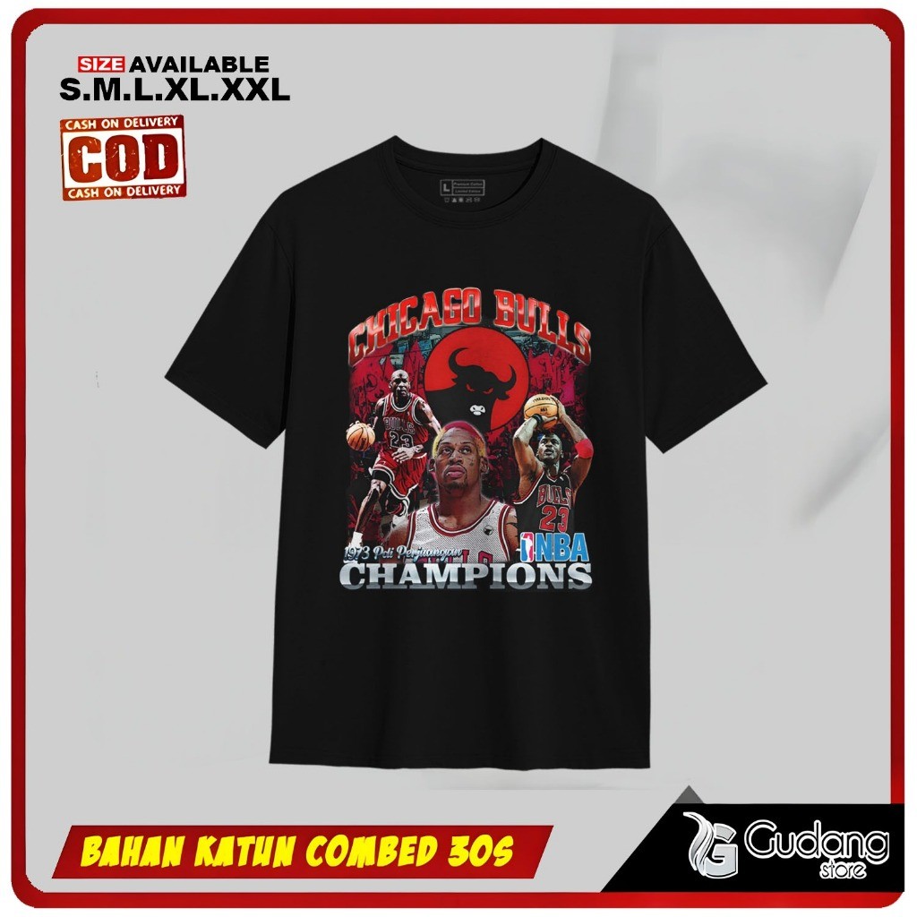 Kaos Vintage /  Tshirt Cichago PDI / Kaos Plesetan Nyaman Maksimal Pria Wanita