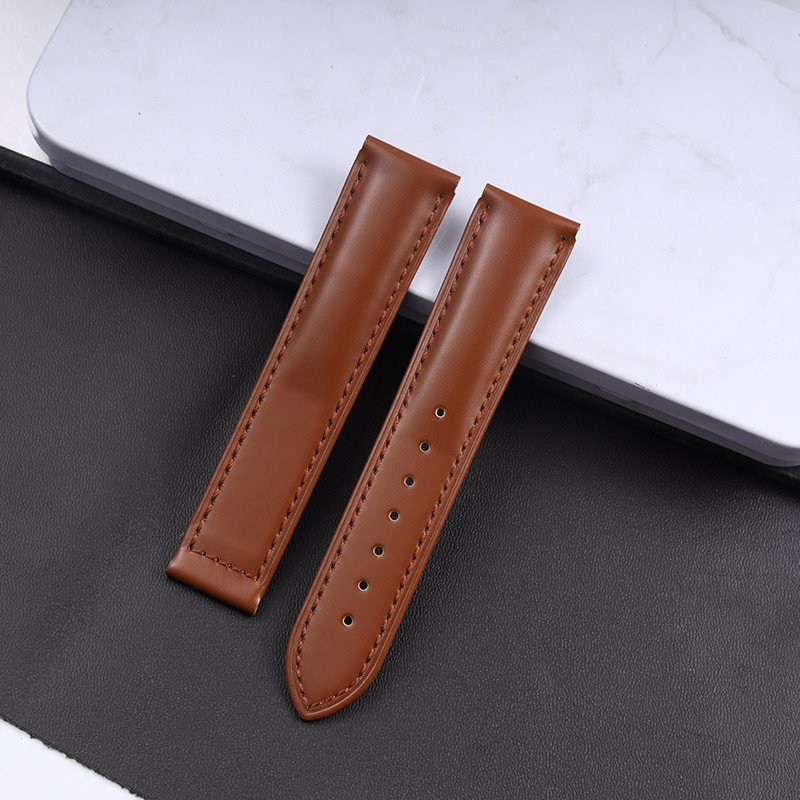19/20/21/22mm Genuine Leather Watch Strap for OMEGA DE VILLE SEAMASTER SPEEDMASTER Series Watchband 