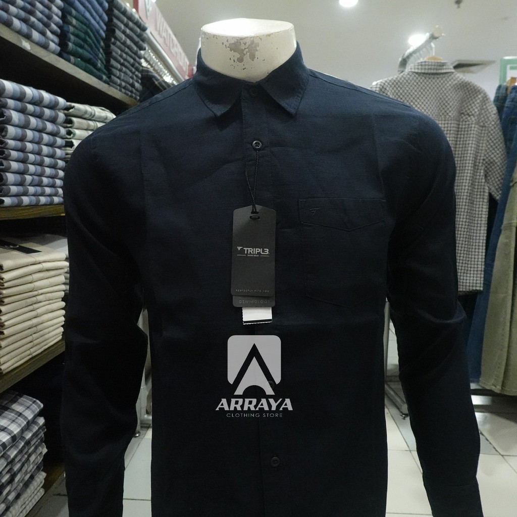 TRIPLE JEANS Kemeja Long Sleeve LS.543 1225
