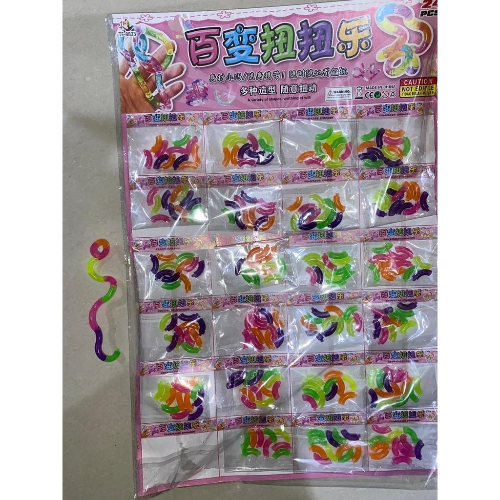 SMJ MAINAN SAMBUNGAN PIPA LIKA LIKU ULAR FLEKSIBEL EDUKATIF SENSORIK MOTORIK / FUN TOYS COLORFUL