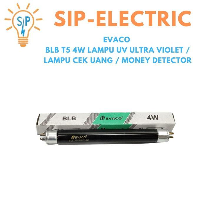 EVACO BLB 4W LAMPU UV ULTRA VIOLET / LAMPU CEK UANG / MONEY DETECTOR