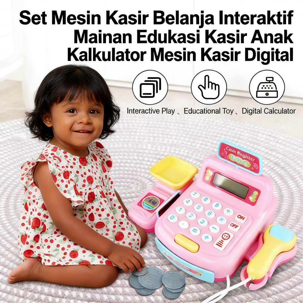 Toys Supermarket Cash Register / Kasir Supermarket / Kasir / Mainan Kasir / Mainan Edukasi