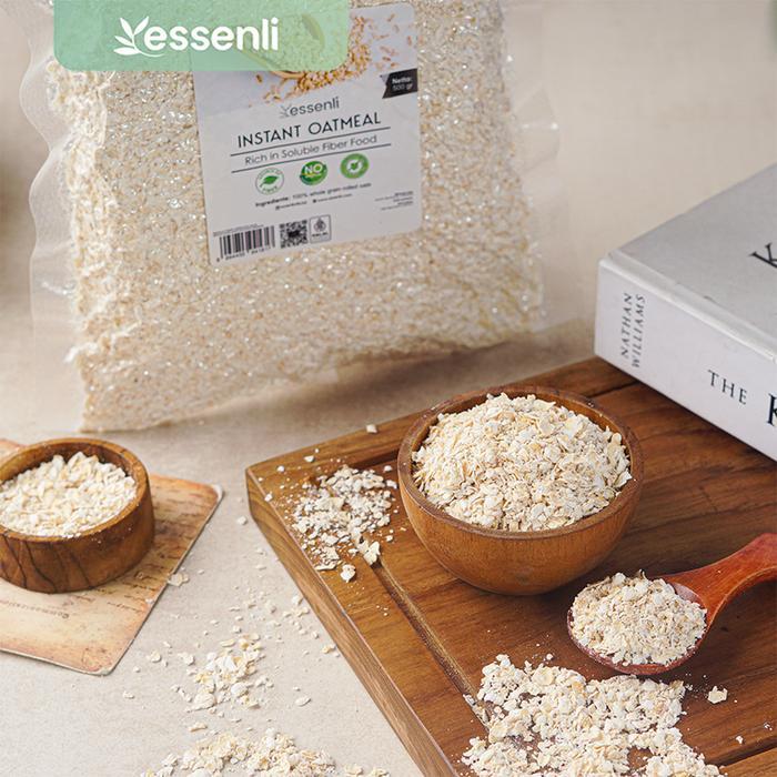 ESSENLI Organic Rolled Oat  / Instan Oat / Gandum Utuh Sereal Sarapan - Instan Oat, 500Gr