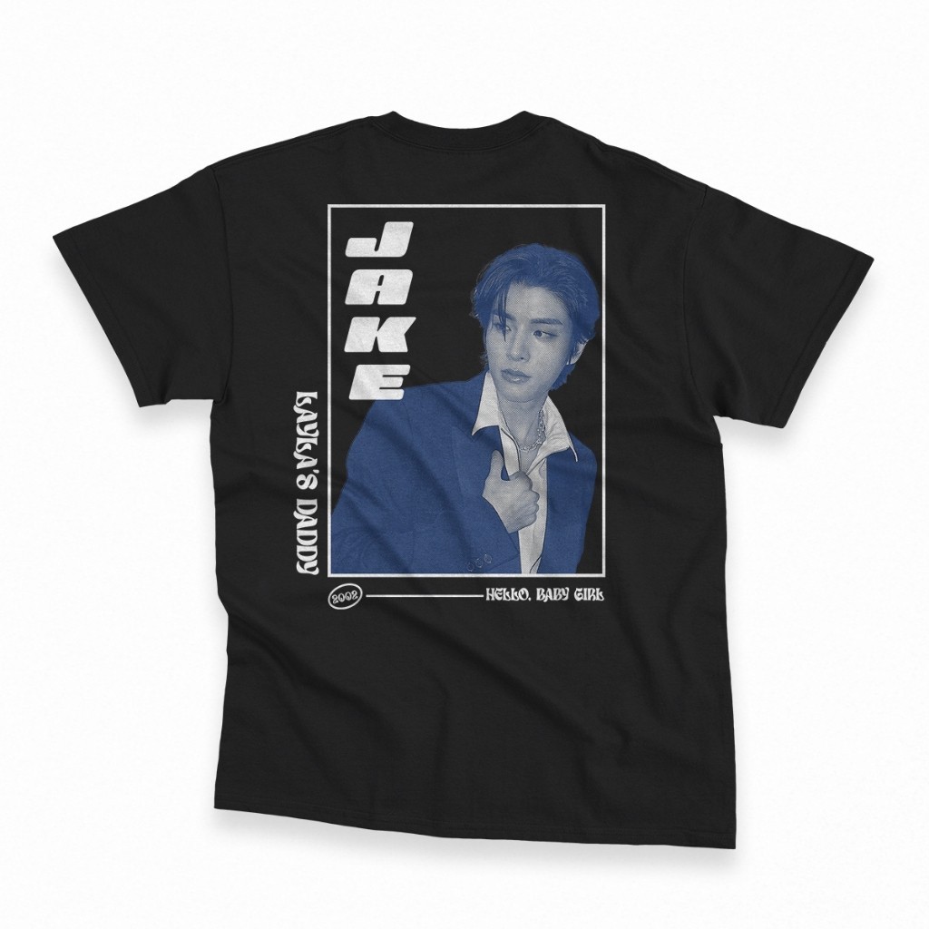 Kaos K-Pop Boyband Enhypen | T-Shirt Shim Jake Terbaru - KAOS SABLON DTF PREMIUM - KAOS COTTON COMBA