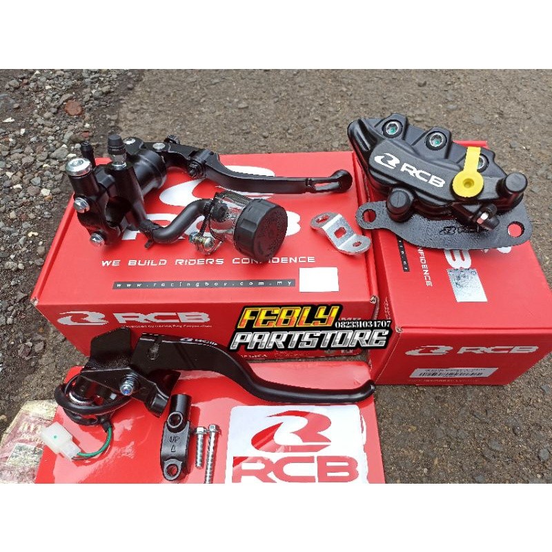 MASTER REM RCB S1 BLACK SET HANDLE KOPLING RCB E2 CALIPER KALIPER RCB S SERIES 2 PISTON ORIGINAL MAS