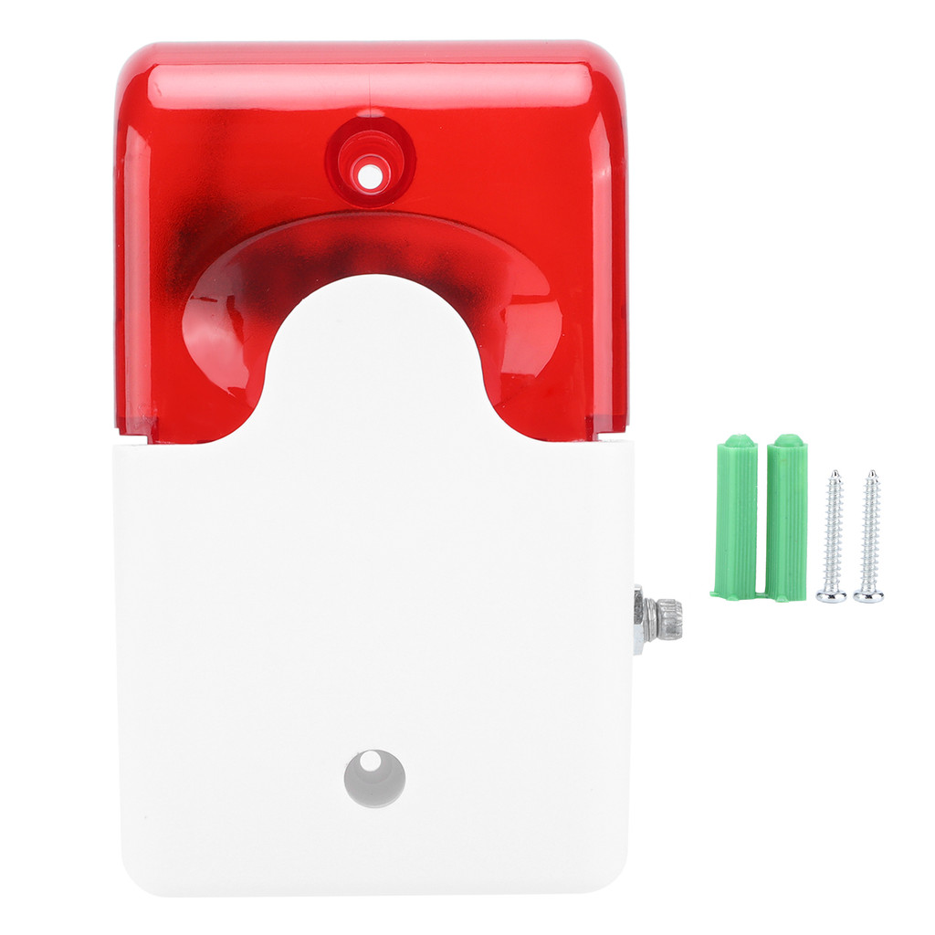 Sound Light Siren Low Power Consumption Plug and Play Convenient Connection Sound Light Alarm for  B