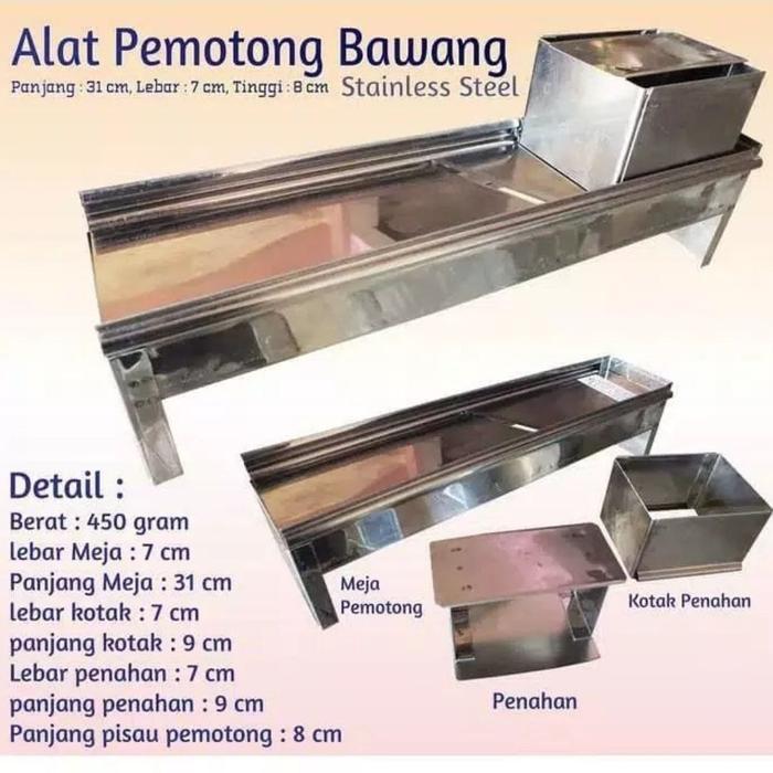Sale Alat Pemotong Bawang Stainless Steel Kripik Pisang Kentang Gambar Pisau Kitchenware - TajamTerl