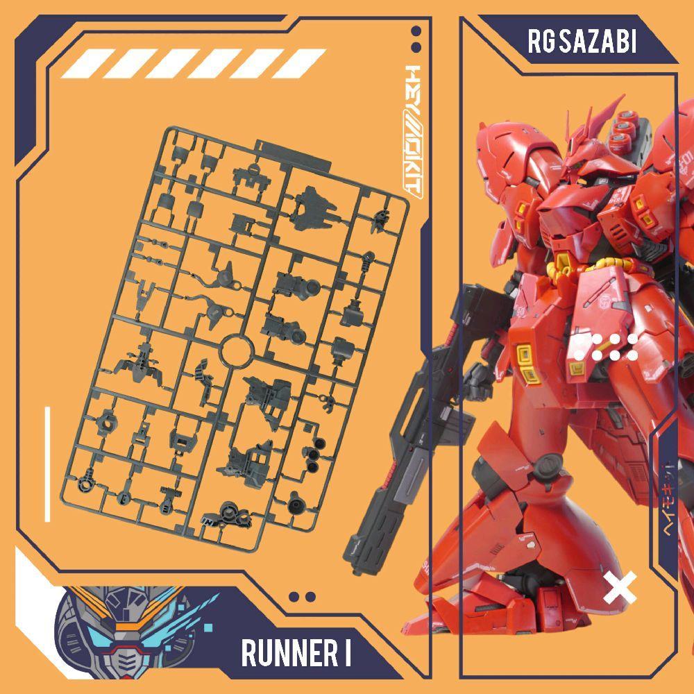 RUNNER PART I NON BANDAI RG SAZABI MODELKIT