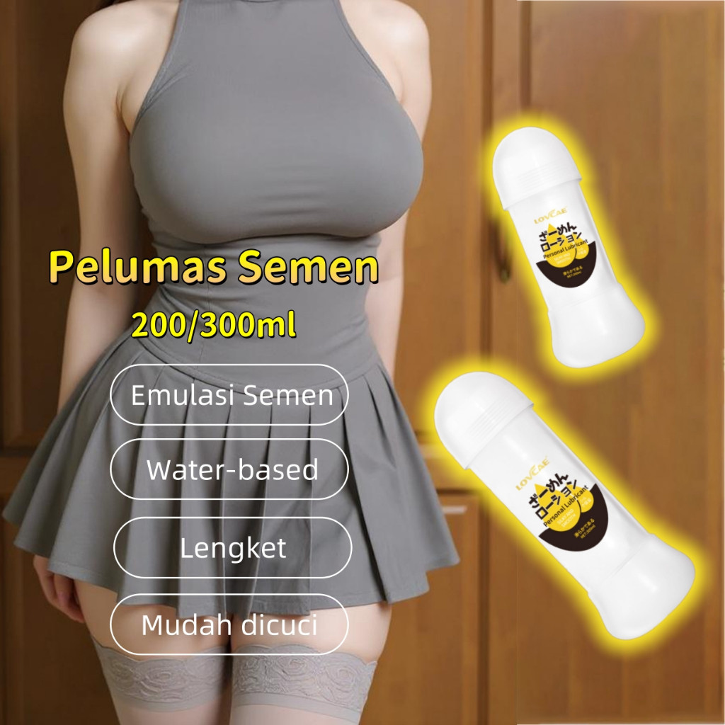 [PRIVASI AMAN] 200/300ML Pelumas Semen Water-Based Putih Pelumas Air Mani Imitasi Lubricant Gel MISS