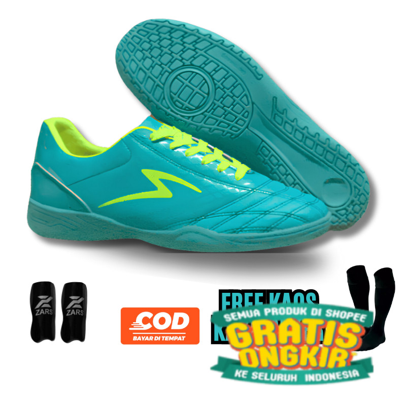 Sepatu futsal anak specs infinity Hijau Tosca terbaru jaitan murah berkualitas untuk junior anak pri