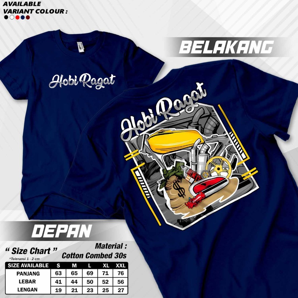 kaos Hobi Ragat tiger herex kaos herex tigerline kaos honda tiger TIGER03