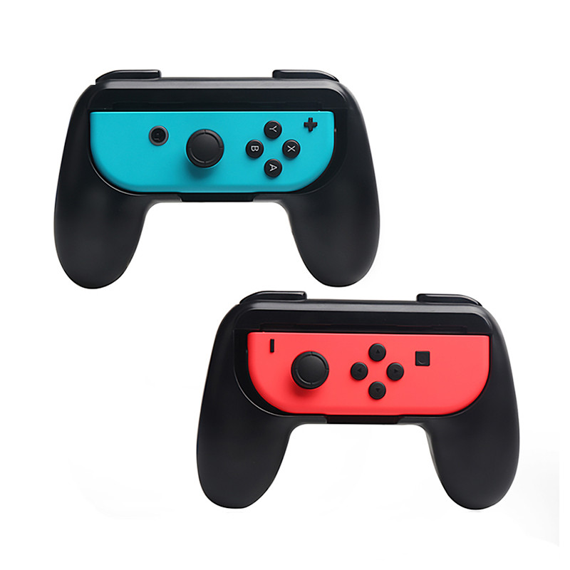 2PCS Gamepads Grip Handle for Nin-tendo Swit Joypad Stand Holder Case with ABS for Swit JoyCon Game 