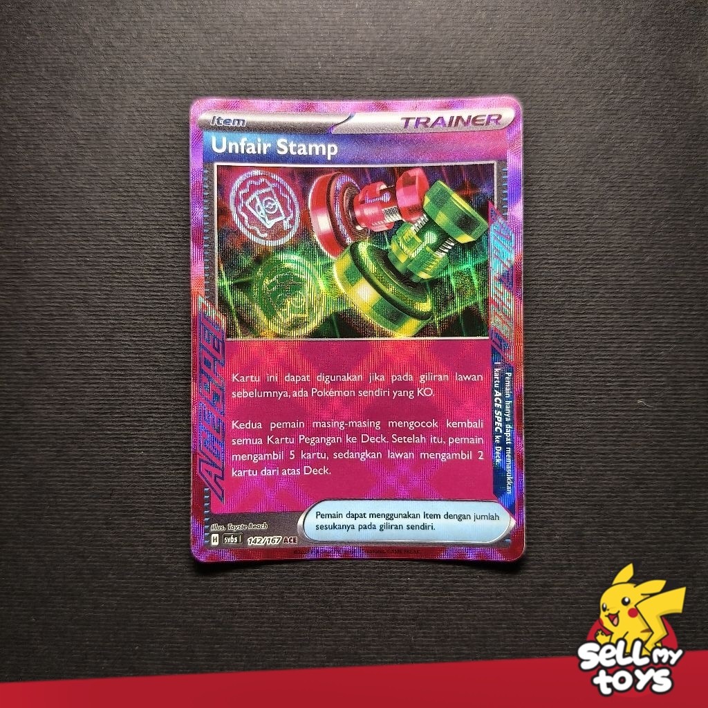 POKEMON TCG Indonesia - Trainer card Unfair stamp sv6s 165/167 ACE