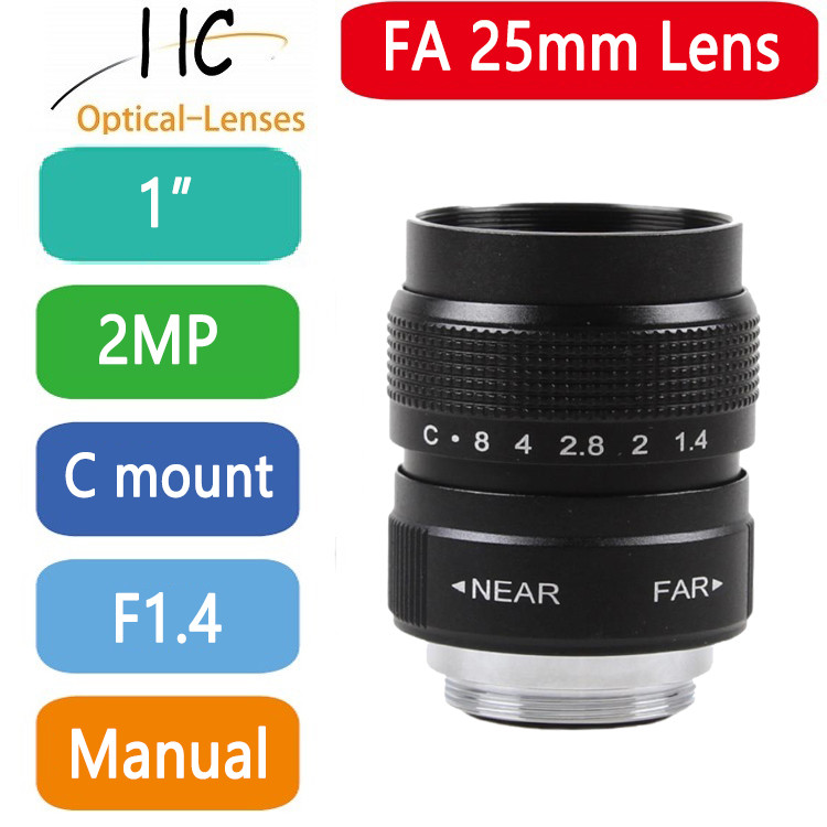 FUJIAN 25mm F1.4 Lensa CCTV TV Movie+C Mount+Cincin Makro untuk Sony E Mount Nex-5T Nex-F3 Nex-6 Nex