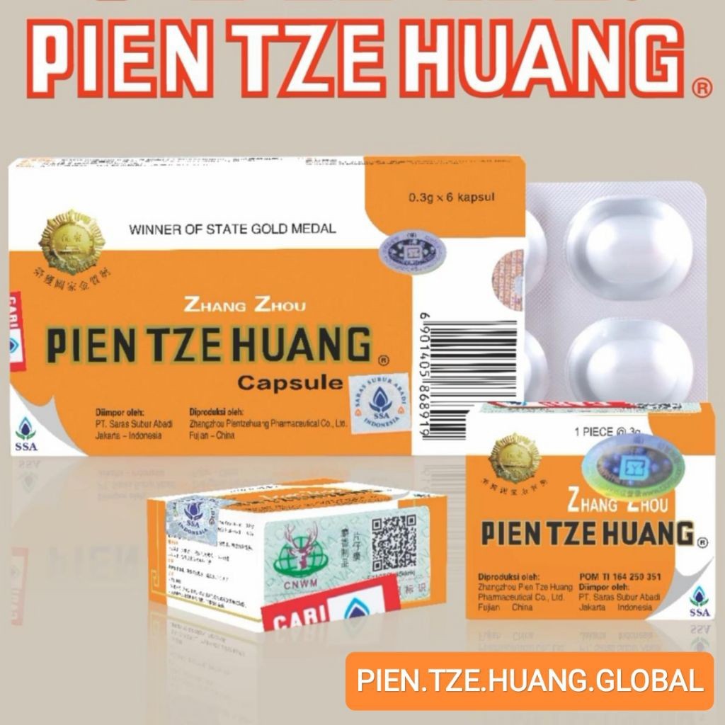 PIEN TZE HUANG OBAT RAMUAN CHINA ASLI SSA OBAT PASCA OPERASI BPOM