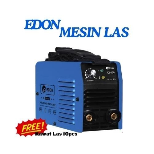 MESIN LAS INVERTER IGBT EDON LV-120 / TRAVO LAS LISTRIK 450WATT EDON FREE KAWAT LAS