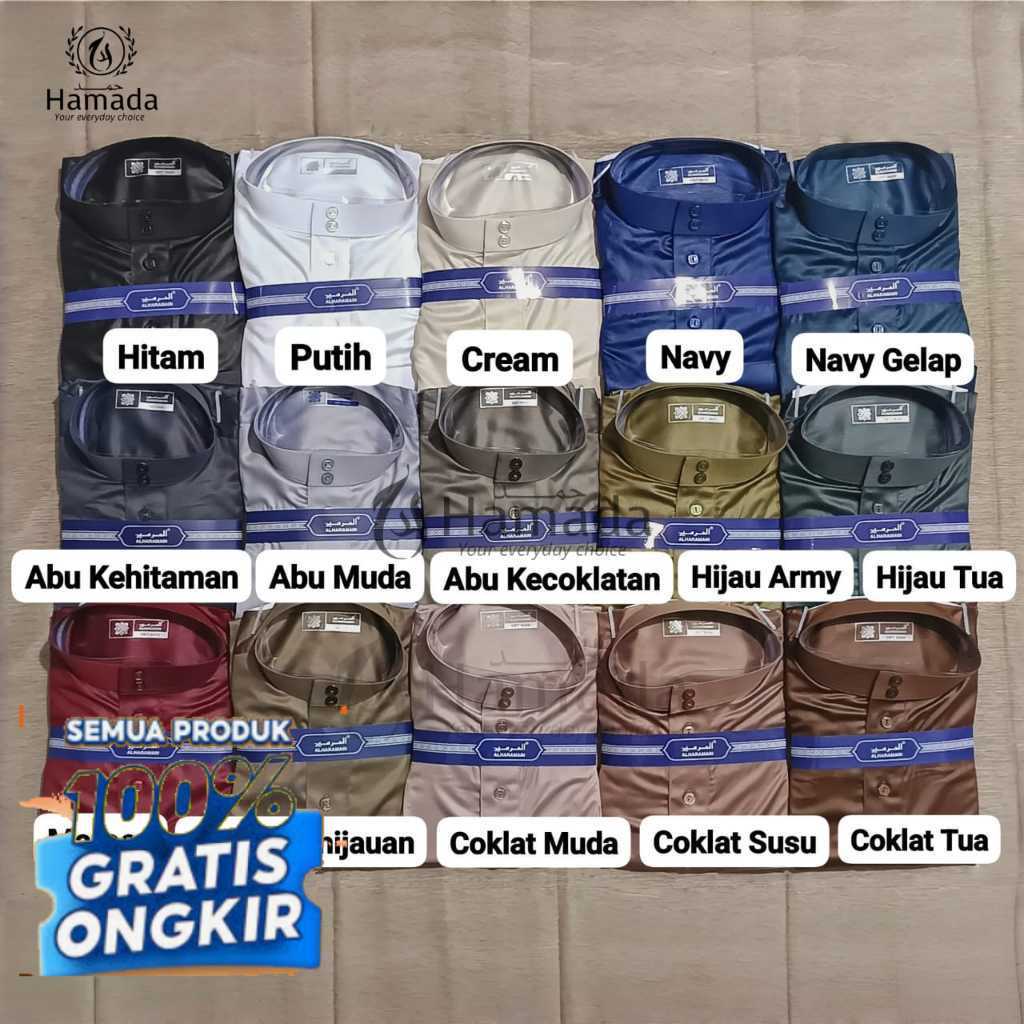 ( BISA COD ) GAMIS / JUBAH AL HARAMAIN POLYSTER IMPORT VIET UKURAN ANAK  REMAJA DEWASA POLOS THOBE P