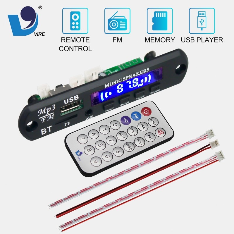 VIRE Modul Bluetooth kit mp3 Usb AUX FM RADIO 12V original SEDA kit modul mp3 bluetooth