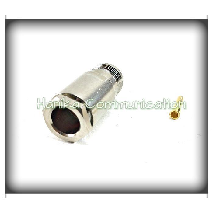 Konektor N Female to RG-8 Kabel Koaxial RG8 Coaxial Cable ke Connector