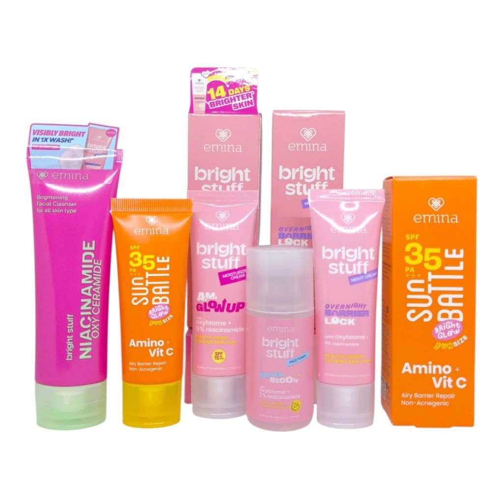 Paket Skincare Emina Bright Stuff 5 in 1/Paket Skincare Remaja