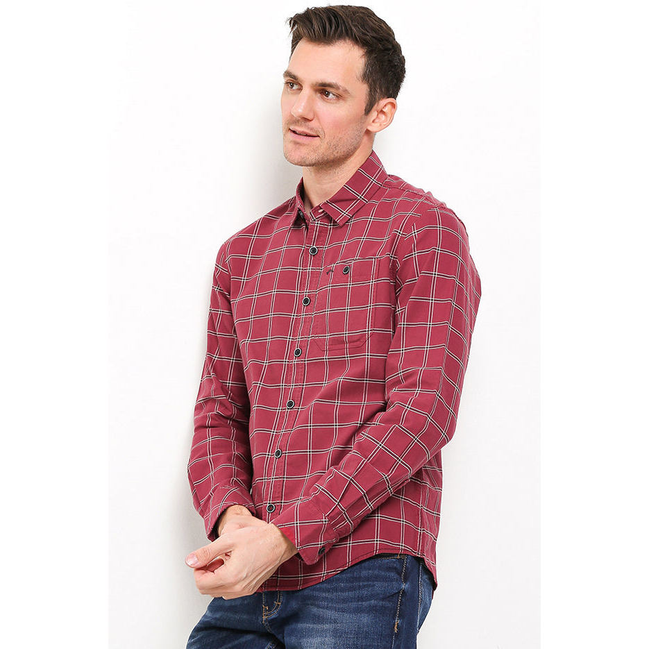 Bajuin Cardinal Kemeja Lengan Panjang Slim Fit Pria C2257J111B