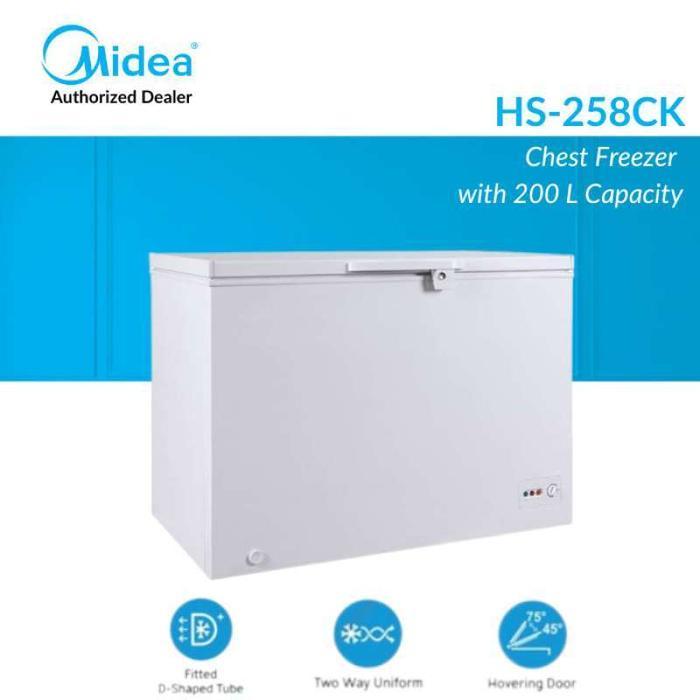 MIDEA CHEST FREEZER HS258CK FREEZER BOX 200L  HS-258CK