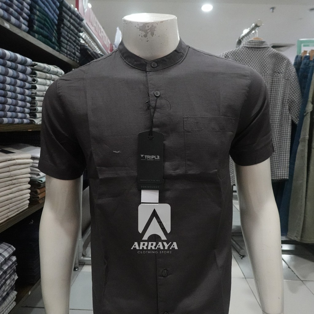 TRIPLE JEANS Kemeja Koko Short Sleeve SS.MC.543 1225