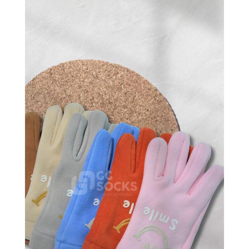 sarung tangan anak umur 4-12 tahun lucu beludru hangat lembut anti angin anti slip anti dingin-glove