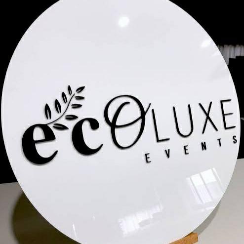 Papan nama toko bulat / Logo sign akrilik custom /tanpa lampu - 20cm