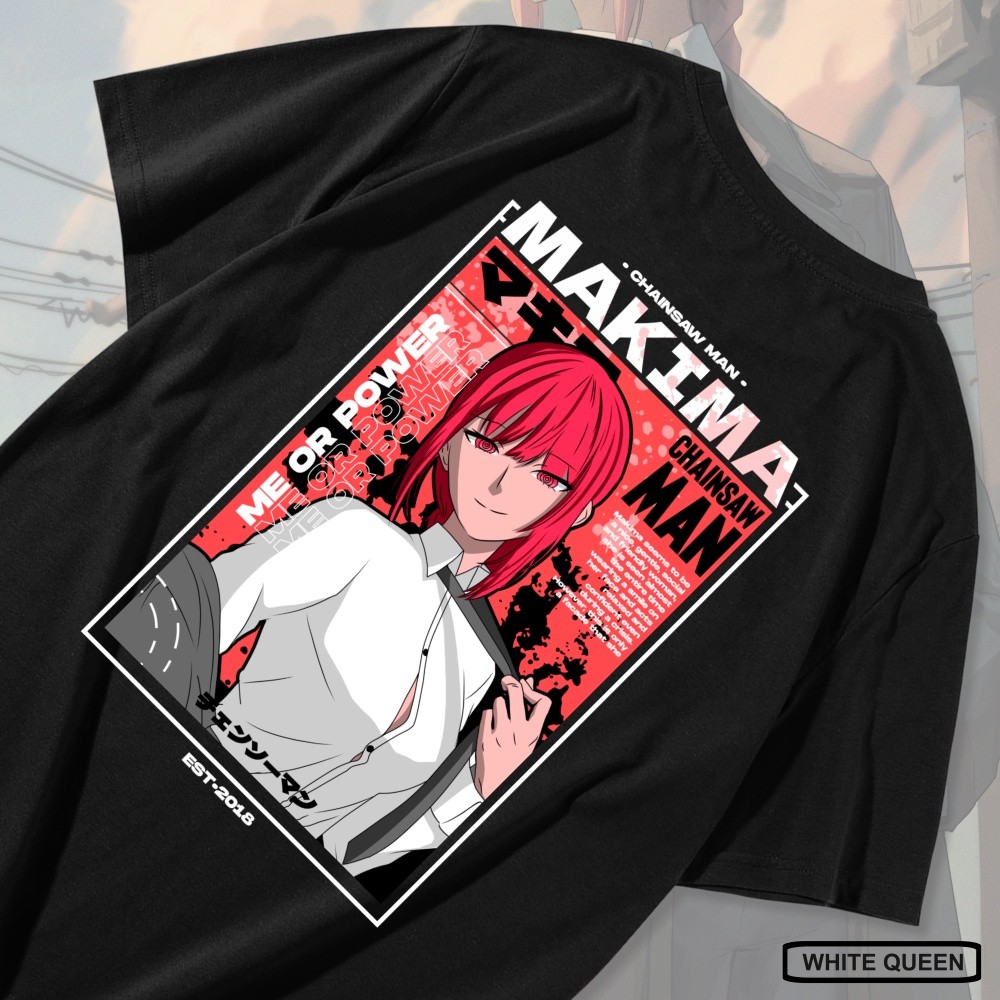 KAOS MAKIMA CHAINSAW MAN -