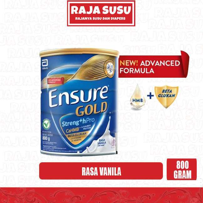 ENSURE GOLD VANILA 800GR - RAJA SUSU