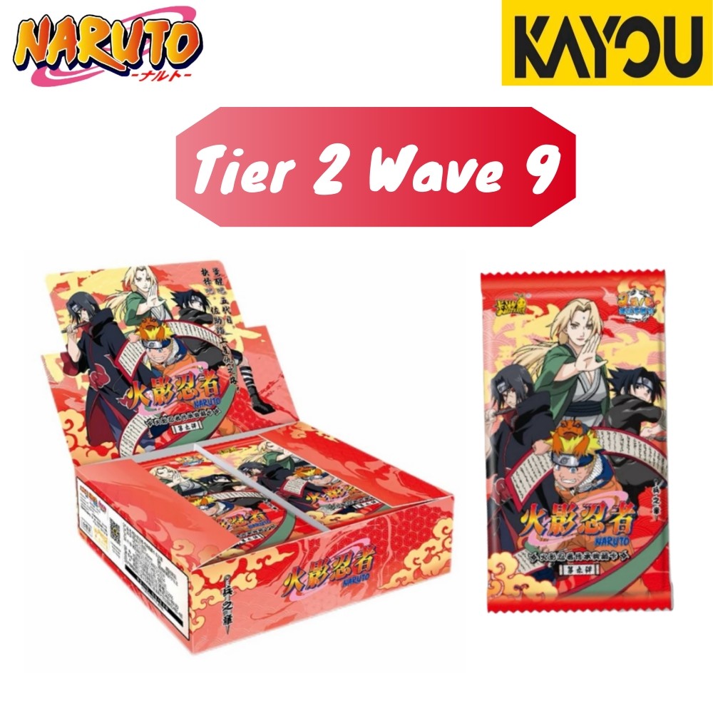 New Kayou Naruto Card Box T2W9 Limited CR Itai Tsunade Jiraiya Kimimaro UR MR AR SSR Genuine Anime M