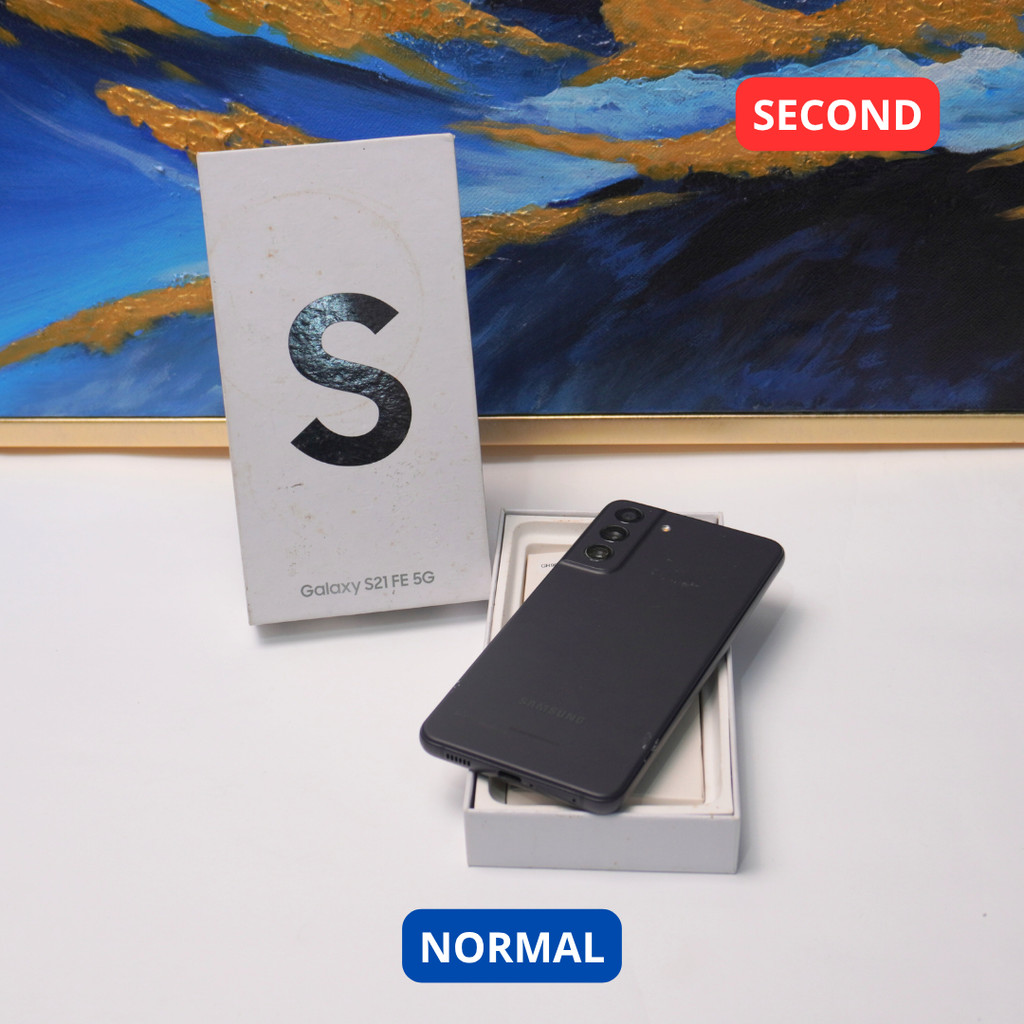 SAMSUNG S21 FE 8/256 GB HP SECOND ORIGINAL SINAR MUTIARA CELL