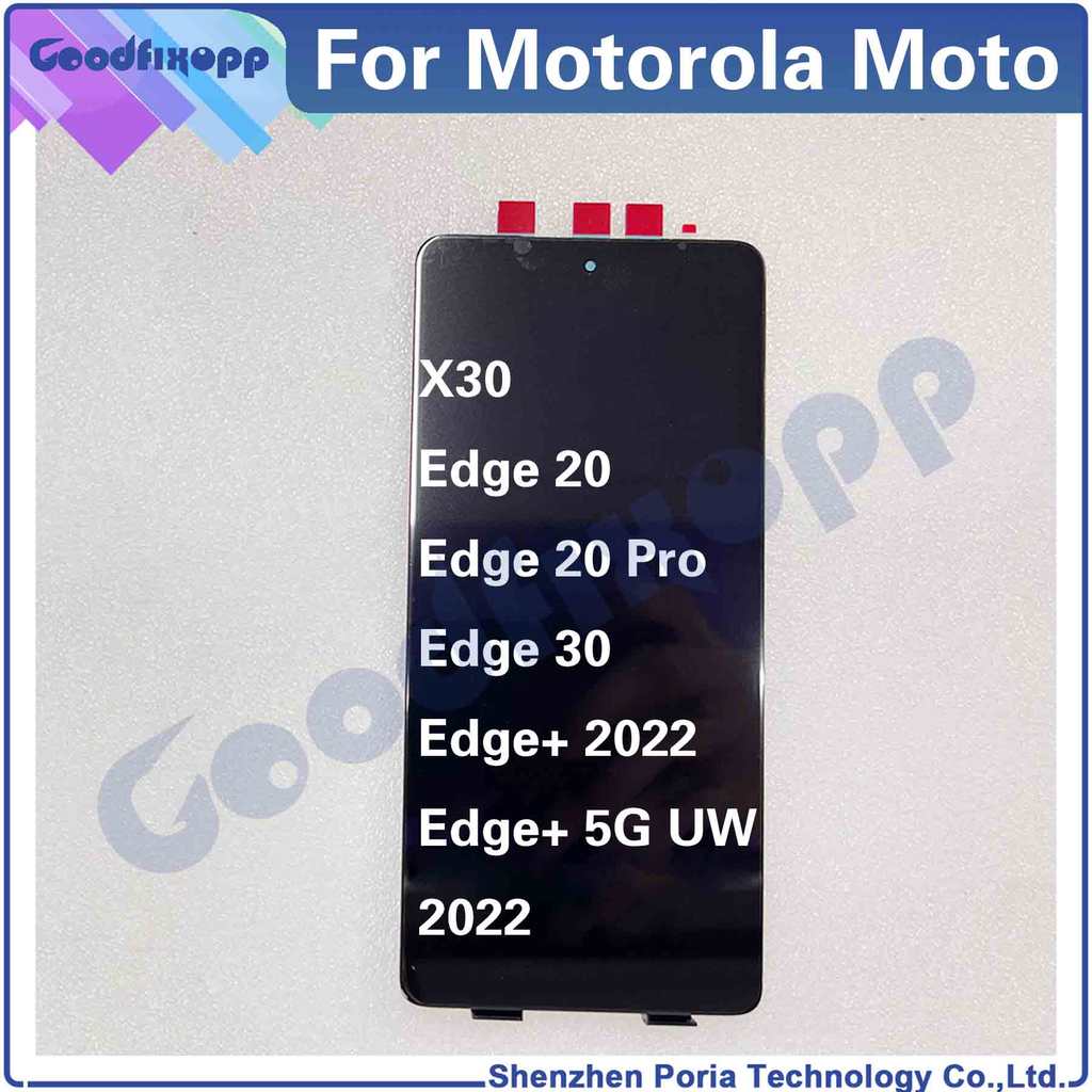 For Motorola Moto Edge 20 Pro / Edge 30 / Edge+ 5G UW 2022 / X30 LCD splay Tou Screen gitizer Assemb